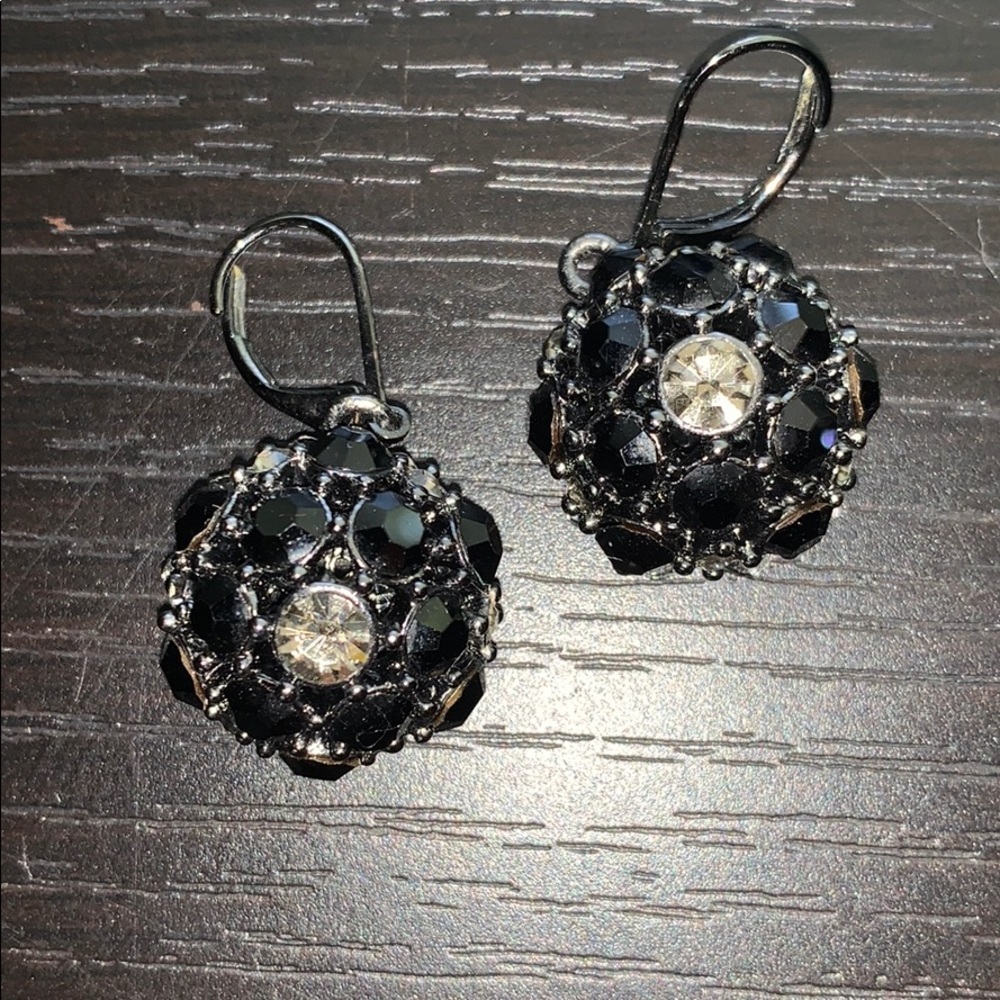 Banana Republic Black Jewel Earrings